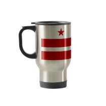 Travel Mug with Flag of  Washington DC- USA