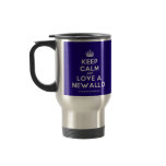 [Crown] keep calm and love a newallo  Travel Mugs