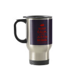 [Two hearts] keep calm, love justin beiber  Travel Mugs