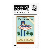 Travel Nevada Postage Stamp