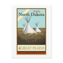 Travel North Dakota Postcard