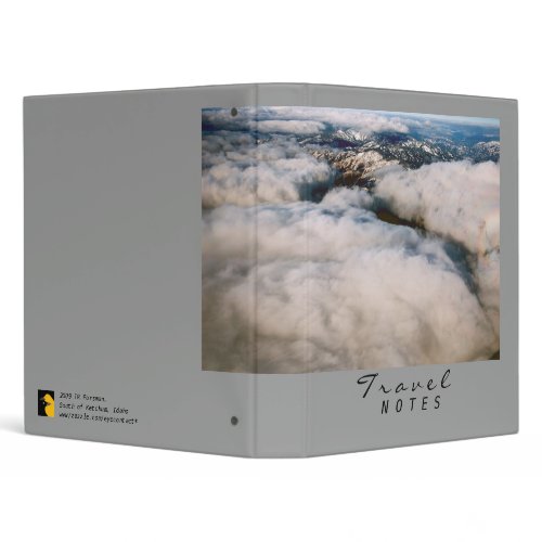 Travel NOTES aerial clouds Binder binder