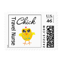 Travel Nurse Chick v1 Stamp