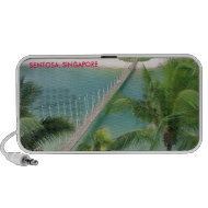 Travel photo tropical resort Sentosa Singapore doodle