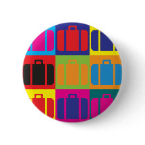 Travel Pop Art Buttons