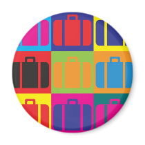 Travel Pop Art Refrigerator Magnets