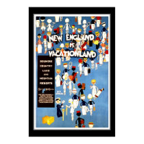 Travel Poster Vintage New England Vacation posters