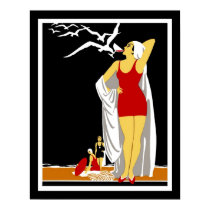 Travel Poster Vintage New York Red Bathers posters