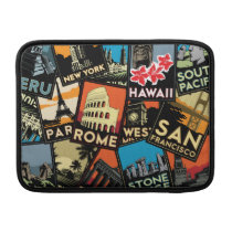 Travel posters retro vintage europe asia usa ipad sleeves