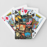 Travel posters retro vintage europe asia usa bicycle poker deck