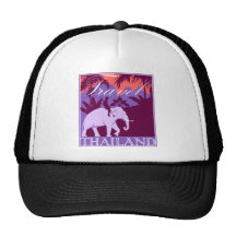 Travel Thailand white elephant Hats