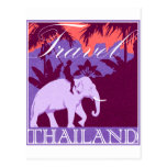 Travel Thailand white elephant Postcards