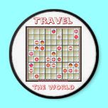 Travel the world magnet magnets