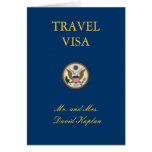 Travel Theme Bar Bat Mitzvah Wedding Table Card