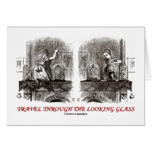 Travel Through The Looking Glass (Wonderland) Greeting Card