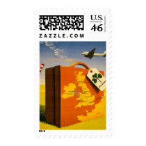 Travel to Ireland poster Custom Postage postage