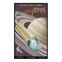 Travel to Saturn Poster