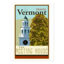 Travel Vermont Post Card
