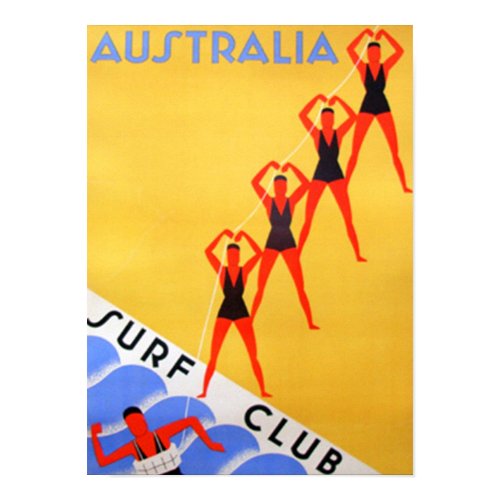 Travel Vintage Australia Poster print