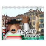Travel With Bruno Marrone Wall Calendar