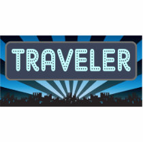 Traveler Marquee photo sculptures