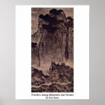 Travelers Among Mountains And Streams By Fan Kuan posters