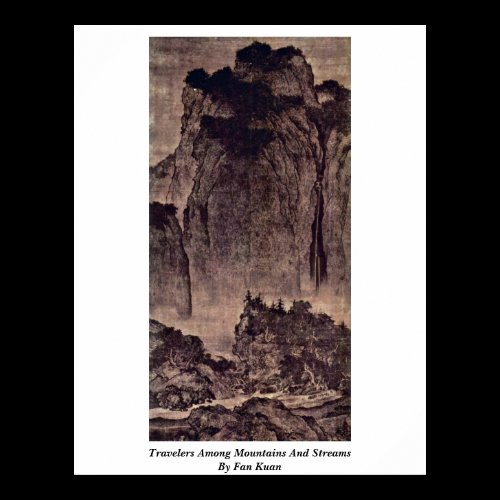 Top 100 Fine Art Posters Travelers Among Mountains And Streams By Fan