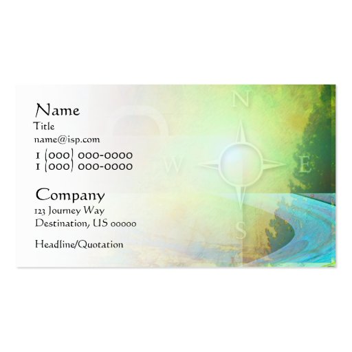 Travelight Travel Agency Business Card (back side)