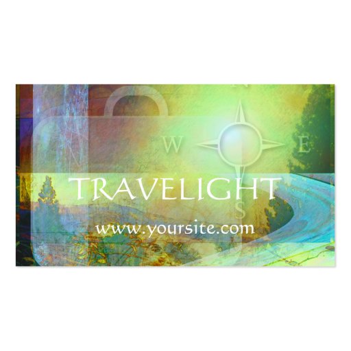 Travelight Travel Agency Business Card (front side)