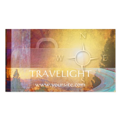 Travelight Travel Agency Business Card (front side)