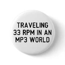 Traveling 33 RPM buttons by LabelMeHappy Traveling 33 RPM buttons