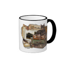Traveling Doberman - Rocky Coffee Mugs