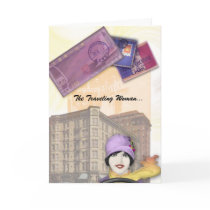 Traveling Woman Series - Flapper cards