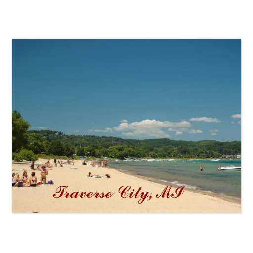 Traverse City Beach Postcard Zazzle
