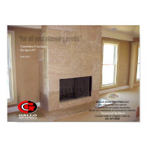 Travertine Fireplace posters
