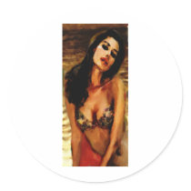 Trazi Pose Round Stickers