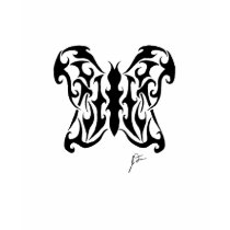 Trbal Butterfly 2 t-shirts by Tattees Trbal Butterfly 2 t-shirts