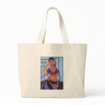 Trbibal Dancer. Purple bags