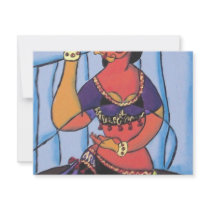 Trbibal Dancer. Purple Invites