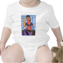 Trbibal Dancer. Purple t-shirts