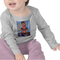 Trbibal Dancer. Purple t-shirts
