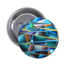 Treacherous Moons (colorful cubism) Pin