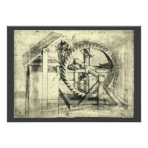 Treadmill Powered Crossbow by Leonardo da Vinci Custom Invite