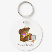Treasure Chest  Keychain- Keys to my Booty!