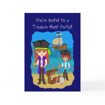 Treasure Hunt Party Invitation Card