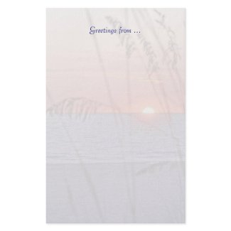 Treasure Island Sunset Stationery stationery