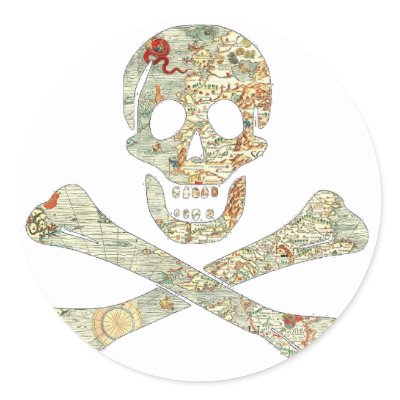 Treasure Map Skull