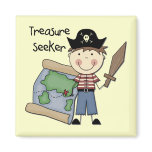 Treasure Seeker - Boy Tshirts and Gifts Magnets