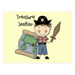 Treasure Seeker - Boy Tshirts and Gifts Postcards