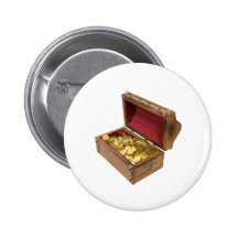 TreasureChestGold100309 Pinback Buttons